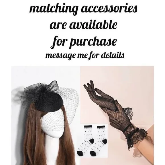 NWT Retro Vintage Pinup 1940s 1950s Classy Elegant Modest Button Bow Dress L - Picture 11 of 13